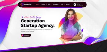 Proactive - Web Design Agency WordPress Theme